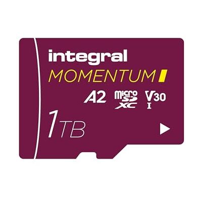Integral Momentum I 1TB microSDXC-kaart tot 210MB/s lezen, 180MB/s schrijven, V30, U3, A2-4K/5K UHD voor GoPro, DJI drones, Action en 360 camera's waterdicht, schokbestendig Integral Momentum I 1TB microSDXC-kaart tot 210MB/s lezen, 180MB/s schrijven, V30, U3, A2-4K/5K UHD voor GoPro, DJI drones, Action en 360 camera's waterdicht, schokbestendig