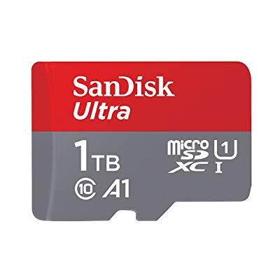 SanDisk 1 TB microSDXC Ultra kaart (A1/UHS-I/Cl.10/150 MB/s) 1 TB A1 toepassingsprestaties SanDisk 1 TB microSDXC Ultra kaart (A1/UHS-I/Cl.10/150 MB/s) 1 TB A1 toepassingsprestaties