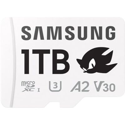 Samsung MB-MD1T0SA Sonic PRO Plus MicroSD-kaart voor gameconsole, Action Cam en drones van 1 TB, UHS-I U3, tot 180 MB/s Samsung MB-MD1T0SA Sonic PRO Plus MicroSD-kaart voor gameconsole, Action Cam en drones van 1 TB, UHS-I U3, tot 180 MB/s