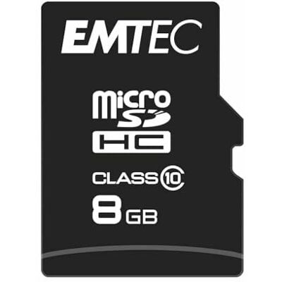 EMTEC ECMSDM8GHC10CG microSDHC-kaart klasse 10 Classic serie SDXC leessnelheid tot 20 MB/s 8 GB EMTEC ECMSDM8GHC10CG microSDHC-kaart klasse 10 Classic serie SDXC leessnelheid tot 20 MB/s 8 GB