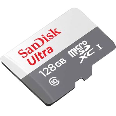 SanDisk Ultra microSD Flash Memory 128 GB MicroSDXC UHS-I klasse 10 SanDisk Ultra microSD Flash Memory 128 GB MicroSDXC UHS-I klasse 10