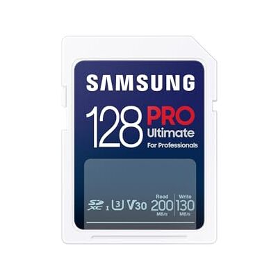 Samsung PRO Ultimate met kaartlezer SD-kaart 128 GB 200 & 130 MB/s kaartcamera Samsung PRO Ultimate met kaartlezer SD-kaart 128 GB 200 & 130 MB/s kaartcamera