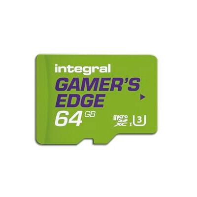 Integral Gamer's Edge 64 GB Micro SD-kaart voor Nintendo Switch, laadt games snel op en slaat games op, DLC en gegevensback-up, ontworpen voor Nintendo Switch, Switch Lite Integral Gamer's Edge 64 GB Micro SD-kaart voor Nintendo Switch, laadt games snel op en slaat games op, DLC en gegevensback-up, ontworpen voor Nintendo Switch, Switch Lite