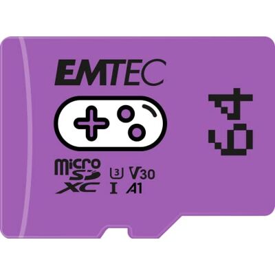 EMTEC 64GB microSD Gaming geheugenkaart Meer geheugen voor games en video's ECMSDM64GXCU3G Compatibel met Nintendo Switch Paars/Paars EMTEC 64GB microSD Gaming geheugenkaart Meer geheugen voor games en video's ECMSDM64GXCU3G Compatibel met Nintendo Switch Paars/Paars