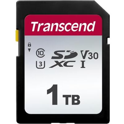 Transcend 1TB SDXC 300S geheugenkaart UHS- I, C10, U3, V30, 4K, Full HD TS1TSDC300S Transcend 1TB SDXC 300S geheugenkaart UHS- I, C10, U3, V30, 4K, Full HD TS1TSDC300S