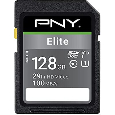 PNY Elite Sdxc Card 128 GB Class 10 UHS-I U1 100 MB/S PNY Elite Sdxc Card 128 GB Class 10 UHS-I U1 100 MB/S