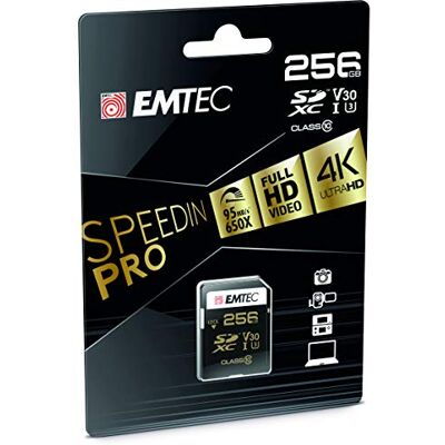 EMTEC SpeedIN Pro SD UHS I U3 V30 256 GB EMTEC SpeedIN Pro SD UHS I U3 V30 256 GB