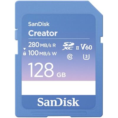 SanDisk Creator 128 GB SDXC UHS-II klasse 10 SanDisk Creator 128 GB SDXC UHS-II klasse 10