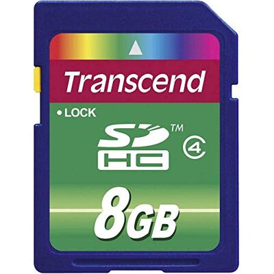 Transcend 8 GB klasse 4 SDHC-geheugenkaart (standaard) Transcend 8 GB klasse 4 SDHC-geheugenkaart (standaard)