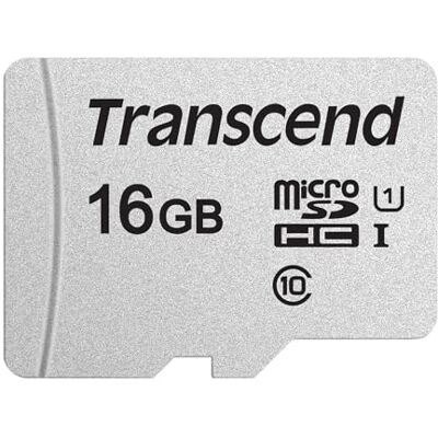 Transcend 16GB SDXC/SDHC 300S 16GB microSD-kaart met SD-adapter TS16GUSD300S-A Transcend 16GB SDXC/SDHC 300S 16GB microSD-kaart met SD-adapter TS16GUSD300S-A