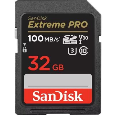 SanDisk Extreme Pro SDSDXXG-032G-GN4IN, Extreme Pro SDHC-geheugenkaart, 32 GB, V30, U3, 95/90 MB/s, zwart SanDisk Extreme Pro SDSDXXG-032G-GN4IN, Extreme Pro SDHC-geheugenkaart, 32 GB, V30, U3, 95/90 MB/s, zwart