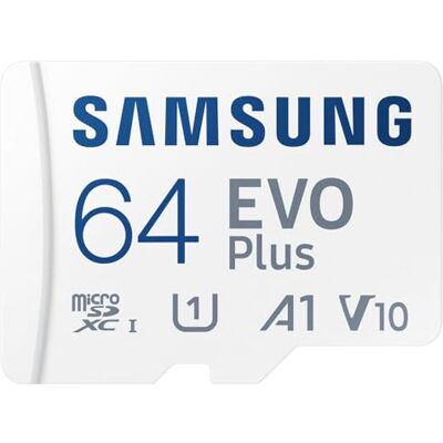 Samsung Evo plus MicroSD SDXC U1 Class 10 geheugenkaart A1 64GB 130MB/s adapter 2021 Samsung Evo plus MicroSD SDXC U1 Class 10 geheugenkaart A1 64GB 130MB/s adapter 2021