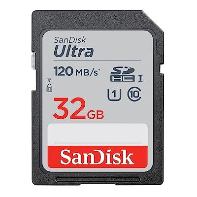 SanDisk SDSDUN4-032G-GN6IM, Ultra 32 GB SDHC-kaart, tot 120 MB/s, klasse 10, UHS-I, V10, 3 verpakkingen, zwart SanDisk SDSDUN4-032G-GN6IM, Ultra 32 GB SDHC-kaart, tot 120 MB/s, klasse 10, UHS-I, V10, 3 verpakkingen, zwart