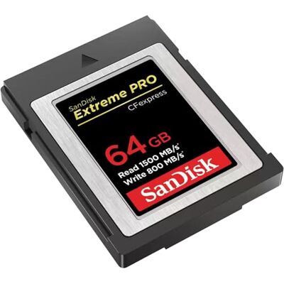 SanDisk SDCFE-064G-GN4NN, Extreme PRO CFexpress Compactflash kaart type B, 64 GB, tot 1.700 MB/s, 4 K RAW, zwart SanDisk SDCFE-064G-GN4NN, Extreme PRO CFexpress Compactflash kaart type B, 64 GB, tot 1.700 MB/s, 4 K RAW, zwart