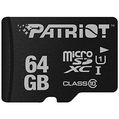 Patriot Memory 64 GB Micro SD-geheugenkaart LX CL10 serie PSF64GMDC10 Patriot Memory 64 GB Micro SD-geheugenkaart LX CL10 serie PSF64GMDC10