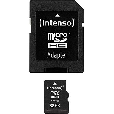 Intenso 3413480 micro-SDHC-geheugenkaart (32 GB, klasse 10) Intenso 3413480 micro-SDHC-geheugenkaart (32 GB, klasse 10)