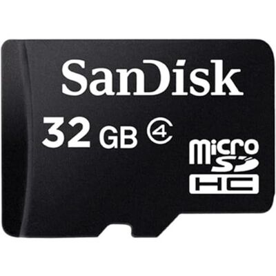 SanDisk 32 GB microSDHC-geheugenkaart met micro SD naar SD-adapter SanDisk 32 GB microSDHC-geheugenkaart met micro SD naar SD-adapter