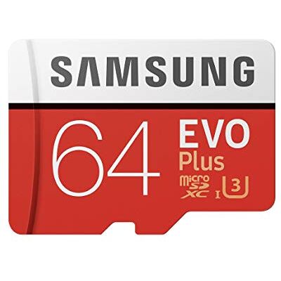 Samsung MB-MC64GA/EU EVO Plus MicroSD Geheugen Kaart Inclusief Adapter, 64GB, Rood/Wit Samsung MB-MC64GA/EU EVO Plus MicroSD Geheugen Kaart Inclusief Adapter, 64GB, Rood/Wit