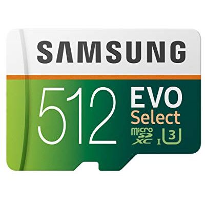 Samsung EVO Select microSDXC UHS-I U3 geheugenkaart 100MB/s Full HD en 4K UHD incl. SD-adapter (MB-ME512HA/EU) Samsung EVO Select microSDXC UHS-I U3 geheugenkaart 100MB/s Full HD en 4K UHD incl. SD-adapter (MB-ME512HA/EU)