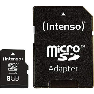Intenso 3403460 Micro-SD/SDHC-kaart, 8 GB, klasse 4 Intenso 3403460 Micro-SD/SDHC-kaart, 8 GB, klasse 4