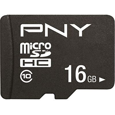 PNY Performance Plus 16GB microSDHC-geheugenkaart, klasse 10 SD-adapter PNY Performance Plus 16GB microSDHC-geheugenkaart, klasse 10 SD-adapter