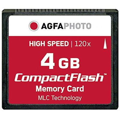 AgfaPhoto 120x High Speed MLC Compact Flash (CF) 4 GB geheugenkaart AgfaPhoto 120x High Speed MLC Compact Flash (CF) 4 GB geheugenkaart