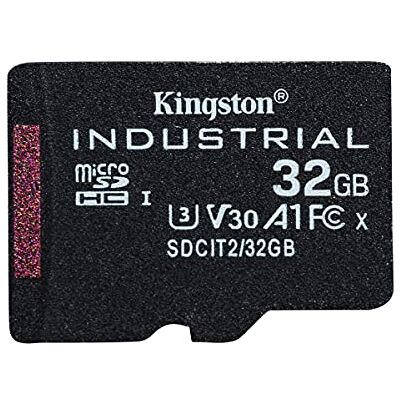 Kingston Industrial microSD 32GB microSDHC Industrial C10 A1 pSLC enkele kaart pack zonder adapter SDCIT2/32GBSP Kingston Industrial microSD 32GB microSDHC Industrial C10 A1 pSLC enkele kaart pack zonder adapter SDCIT2/32GBSP