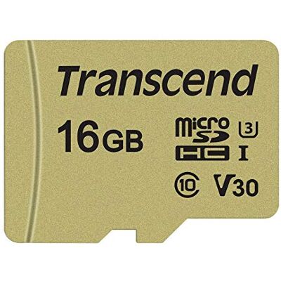 Transcend 16 GB SDXC/SDHC 500S microSD-kaart 16 GB met SD-adapter TS16GUSD500S Transcend 16 GB SDXC/SDHC 500S microSD-kaart 16 GB met SD-adapter TS16GUSD500S