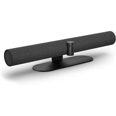 Jabra PanaCast 50 4K panoramische videobalk, videoconferentiecamera voor kleine en middelgrote ruimtes met 180° gezichtsveld en 8 microfoons, EU-voeding, zwart Jabra PanaCast 50 4K panoramische videobalk, videoconferentiecamera voor kleine en middelgrote ruimtes met 180° gezichtsveld en 8 microfoons, EU-voeding, zwart