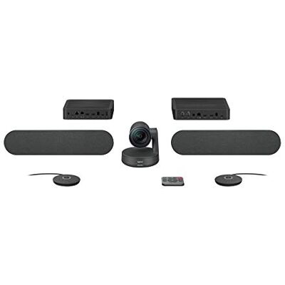 Logitech Rally Plus, UK stekker Premium modulair videoconferentiesysteem voor grote ruimtes, webcam, zwart, USB, PC/Mac/chroom, Skype, Zoom Logitech Rally Plus, UK stekker Premium modulair videoconferentiesysteem voor grote ruimtes, webcam, zwart, USB, PC/Mac/chroom, Skype, Zoom