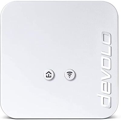 Devolo Powerline dLAN 550 wifi-adapter tot 500 Mbit/s, wifi-versterker, wifi-aansluiting, 1 x LAN-aansluiting, wit Devolo Powerline dLAN 550 wifi-adapter tot 500 Mbit/s, wifi-versterker, wifi-aansluiting, 1 x LAN-aansluiting, wit