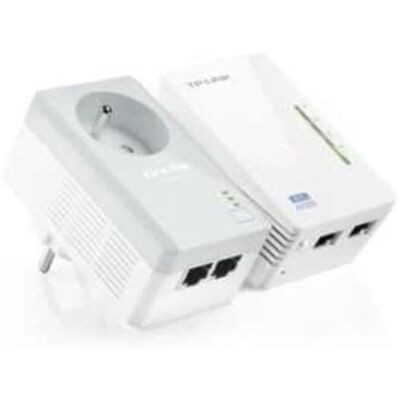 TP-Link CPL WiFi 300 Mbps + CPL 600 Mbps met Ethernet-poorten en geïntegreerd stopcontact, 2 stuks Breid je internetverbinding in elke kamer van het huis, TL-WPA4225 KIT TP-Link CPL WiFi 300 Mbps + CPL 600 Mbps met Ethernet-poorten en geïntegreerd stopcontact, 2 stuks Breid je internetverbinding in elke kamer van het huis, TL-WPA4225 KIT