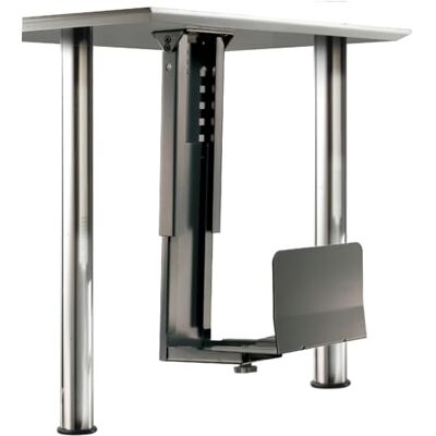 Roline 17031127 PC-Houder, Ondertafel, tot 30 kg Draagkracht, Zwart Roline 17031127 PC-Houder, Ondertafel, tot 30 kg Draagkracht, Zwart