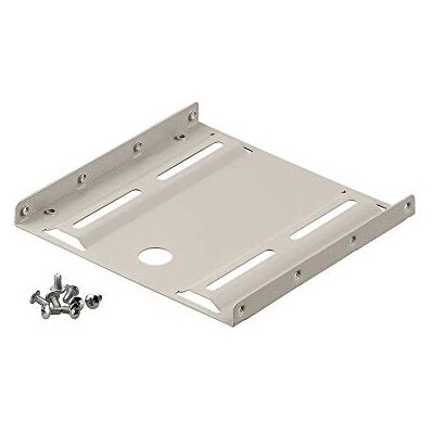 goobay Frame voor harde schijven 2,5 inch naar 3,5 inch, eenvoudig, beige 94343 goobay Frame voor harde schijven 2,5 inch naar 3,5 inch, eenvoudig, beige 94343