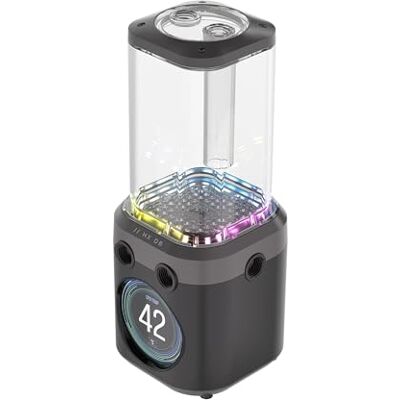 Corsair iCUE LINK XD6 RGB ELITE LCD Pump/Reservoir FlowDrive Max pomp, IPS LCD-display 480 x 480, geïntegreerde temperatuursensor, 22 adresseerbare RGB-leds, nylon tank 440 ml stealth grijs Corsair iCUE LINK XD6 RGB ELITE LCD Pump/Reservoir FlowDrive Max pomp, IPS LCD-display 480 x 480, geïntegreerde temperatuursensor, 22 adresseerbare RGB-leds, nylon tank 440 ml stealth grijs