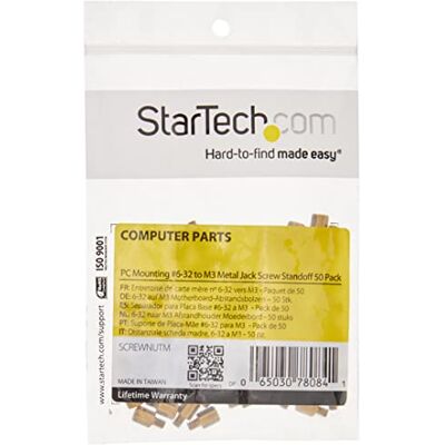 StarTech .com Montageschroeven #6-32 tot M3 metaal, 50 stuks (import uit het Verenigd Koninkrijk) StarTech .com Montageschroeven #6-32 tot M3 metaal, 50 stuks (import uit het Verenigd Koninkrijk)