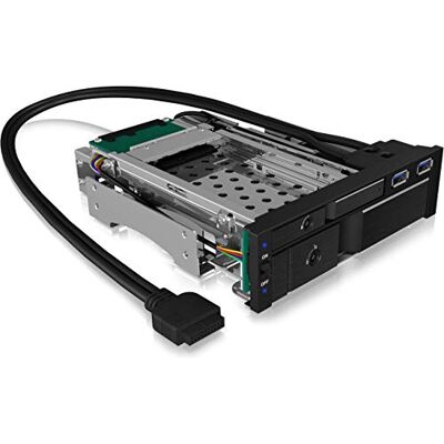 ICY BOX IB-174SSK-U Verwijderbaar rek 1 x 5,25 inch voor 2 x 2,5/3,5 inch SATA/SAS ICY BOX IB-174SSK-U Verwijderbaar rek 1 x 5,25 inch voor 2 x 2,5/3,5 inch SATA/SAS
