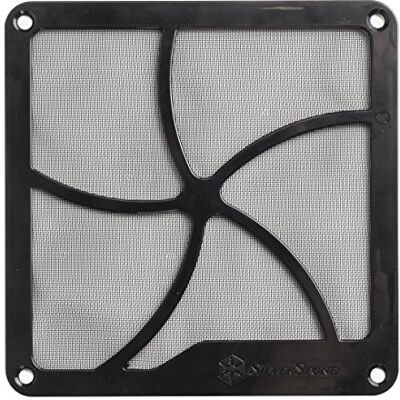 Silverstone SST-FF141B 140 mm ventilatorfilter, magneet, zwart Silverstone SST-FF141B 140 mm ventilatorfilter, magneet, zwart