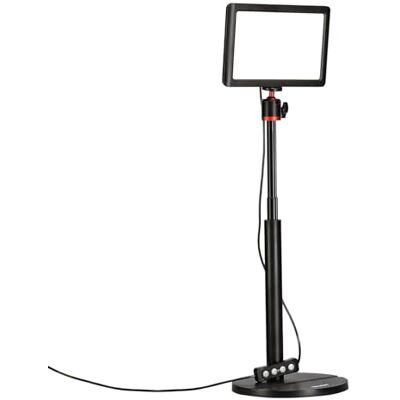 Rollei Lumis Key Light led-videolamp met tafelstatief met afstandsbediening op de kabel voor de verlichting van videostreams en conferenties 28555 zwart Rollei Lumis Key Light led-videolamp met tafelstatief met afstandsbediening op de kabel voor de verlichting van videostreams en conferenties 28555 zwart