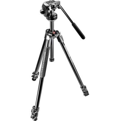 Manfrotto MK290XTA3-2W Kit heeft 3 Sezioni in Alluminio met Testa met 3 movimenti, zwart Manfrotto MK290XTA3-2W Kit heeft 3 Sezioni in Alluminio met Testa met 3 movimenti, zwart