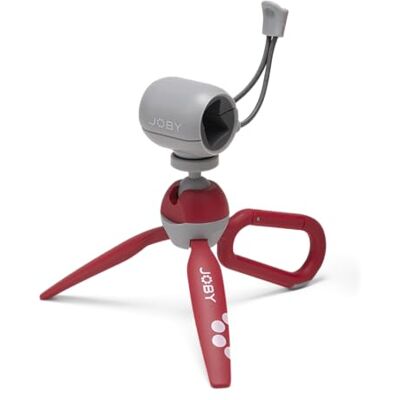 Joby HandyPod Clip Mini-statief met karabijnhaak en klem voor smartphone, type iPhone, Galaxy, Pixel en compacte camera, type Sony ZV-1 II, rood (JB01840-BWW) Joby HandyPod Clip Mini-statief met karabijnhaak en klem voor smartphone, type iPhone, Galaxy, Pixel en compacte camera, type Sony ZV-1 II, rood (JB01840-BWW)