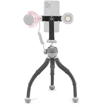 Joby PodZilla Grote Kit, Treppiede Flessibile e Attacco GripTight 360 telefoon, dai Creatori del GorillaPod, Treppiede per Smartphone, Action Cam, Fotocamere Compatte, Max. Apparaat 2,5 kg, Grigio Joby PodZilla Grote Kit, Treppiede Flessibile e Attacco GripTight 360 telefoon, dai Creatori del GorillaPod, Treppiede per Smartphone, Action Cam, Fotocamere Compatte, Max. Apparaat 2,5 kg, Grigio