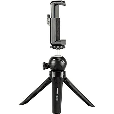 Sirui 3T-05PH Mini-statief met kogelgewricht en klem voor mobiele telefoon en afstandsontspanner, zwart Sirui 3T-05PH Mini-statief met kogelgewricht en klem voor mobiele telefoon en afstandsontspanner, zwart