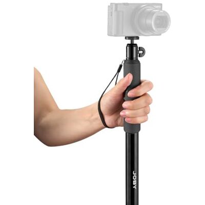 Joby Compact Monopiede 2-in-1, Fotocamera/Action Cam con Testa a Sfera, Attacco Universale da ¼-20", Bevestiging met Articolazione a Snodo Compatibel met GoPro, Reflex, Mirrorless, Nero Joby Compact Monopiede 2-in-1, Fotocamera/Action Cam con Testa a Sfera, Attacco Universale da ¼-20", Bevestiging met Articolazione a Snodo Compatibel met GoPro, Reflex, Mirrorless, Nero