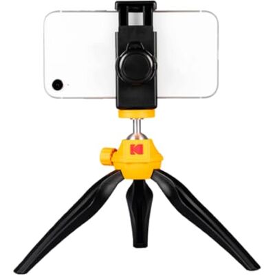 Kodak Smartphone Tripod – vlogging statief / handvat voor smartphones en camera's met ¼ schroefbevestigingssysteem (perfect voor vlogs/vlogging, afneembare Bluetooth afstandsbediening ) Kodak Smartphone Tripod – vlogging statief / handvat voor smartphones en camera's met ¼ schroefbevestigingssysteem (perfect voor vlogs/vlogging, afneembare Bluetooth afstandsbediening )