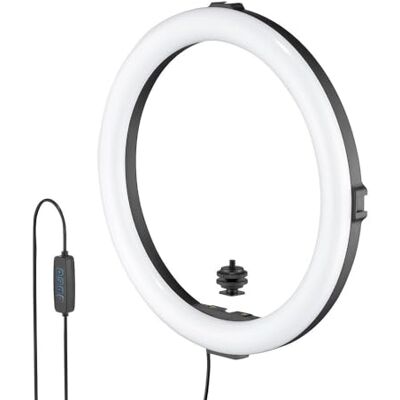 Joby Beamo Ring Light 12 inch, Luce LED, Ring Light Telefono, Fotocamera, Luce Fotografica con 3 Modalità Luce, 10 Livelli di Luminosità, Luce per Selfie, Foto, Video, Vlogging, Creazione Inhoud Joby Beamo Ring Light 12 inch, Luce LED, Ring Light Telefono, Fotocamera, Luce Fotografica con 3 Modalità Luce, 10 Livelli di Luminosità, Luce per Selfie, Foto, Video, Vlogging, Creazione Inhoud