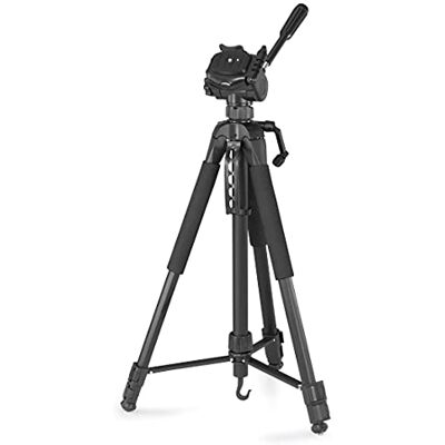 Hama Camera statief "Action 170 3D" (statief 62 tot 170 cm hoog, statief met houder voor mobiele telefoon en tablet, statief met 3-weg kop, camerastatief Hama Camera statief "Action 170 3D" (statief 62 tot 170 cm hoog, statief met houder voor mobiele telefoon en tablet, statief met 3-weg kop, camerastatief