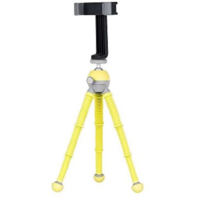 Joby PodZilla Medium Kit, Treppiede Flessibile en Attacco GripTight 360 telefoon, Creatori del GorillaPod, Treppiede voor Smartphone, Compatibel met iPhone, Action Cam, Apparaat tot 1 kg, Giallo Joby PodZilla Medium Kit, Treppiede Flessibile en Attacco GripTight 360 telefoon, Creatori del GorillaPod, Treppiede voor Smartphone, Compatibel met iPhone, Action Cam, Apparaat tot 1 kg, Giallo