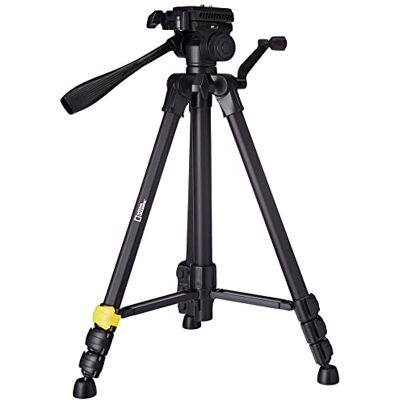 National Geographic Grote fotostatiefset, transporttas, 3D-kogelkop, Snelkoppelingsplaat , 4 secties, hefboomvergrendeling, zuil om in te trekken, draagvermogen 3 kg, aluminium, voor Canon, Nikon, Sony, NGHP001 National Geographic Grote fotostatiefset, transporttas, 3D-kogelkop, Snelkoppelingsplaat , 4 secties, hefboomvergrendeling, zuil om in te trekken, draagvermogen 3 kg, aluminium, voor Canon, Nikon, Sony, NGHP001