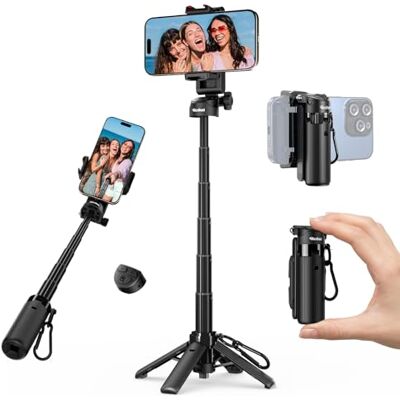 Rollei Easy Creator SmartGrip 3-in-1 uittrekbaar telefoonstatief met afstandsbediening voor iPhone Android Mini mobiele telefoon statief met 2 koude schoenen Rollei Easy Creator SmartGrip 3-in-1 uittrekbaar telefoonstatief met afstandsbediening voor iPhone Android Mini mobiele telefoon statief met 2 koude schoenen